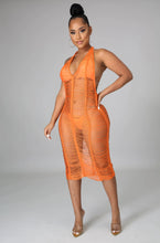 Load image into Gallery viewer, Shimmy Cover Up (Orange )
