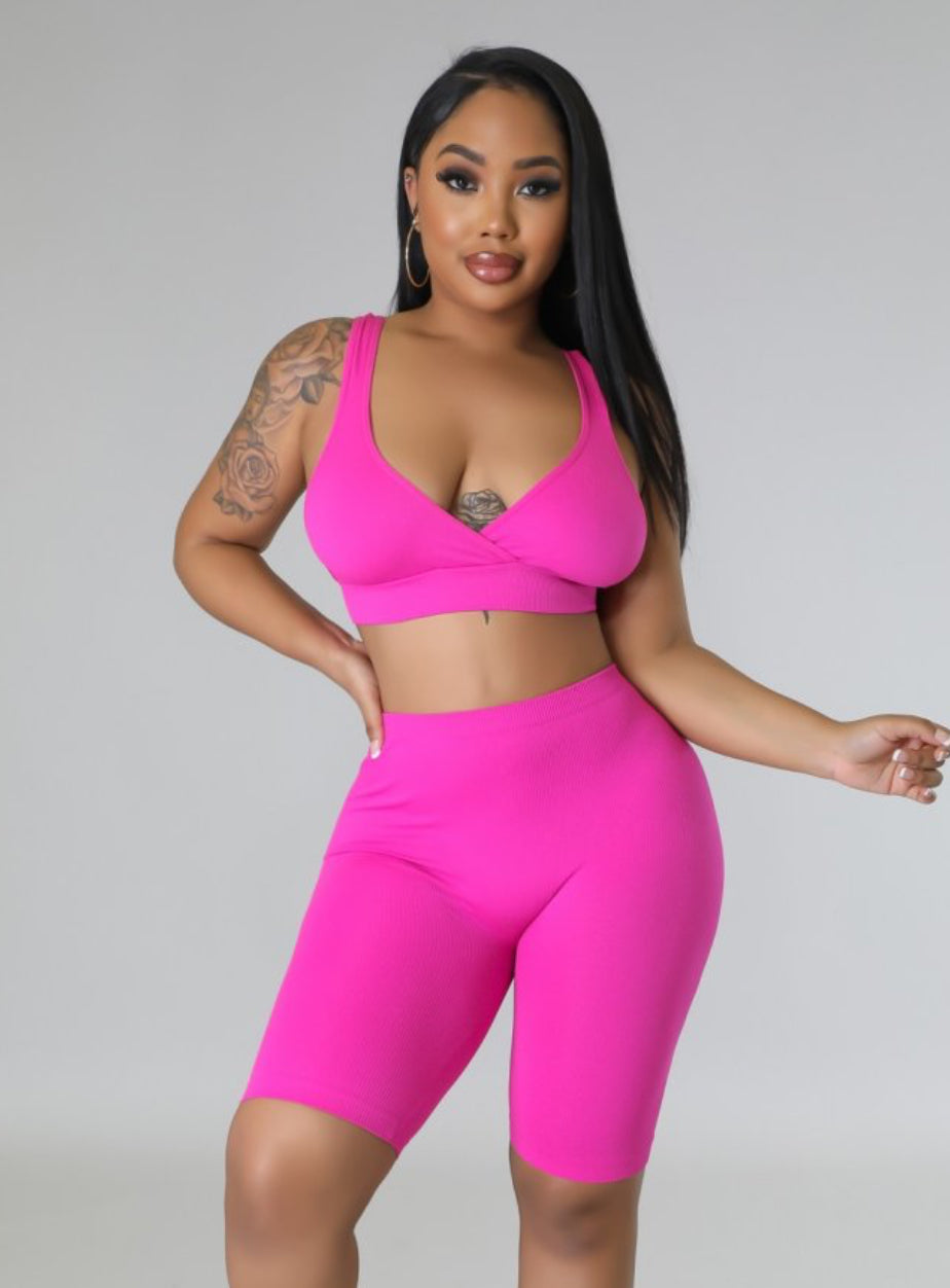 Barbz Biker Shorts Set