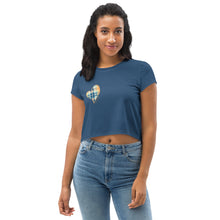 Load image into Gallery viewer, Over The Heart Top (Navy)
