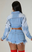 Load image into Gallery viewer, Graffiti Denim Jacket
