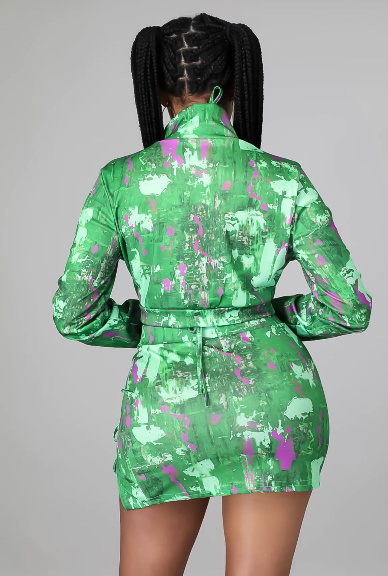 Jade Skirt Set Green