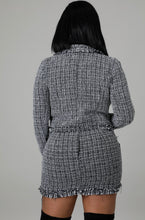 Load image into Gallery viewer, Frayed Blazer Skirt Set
